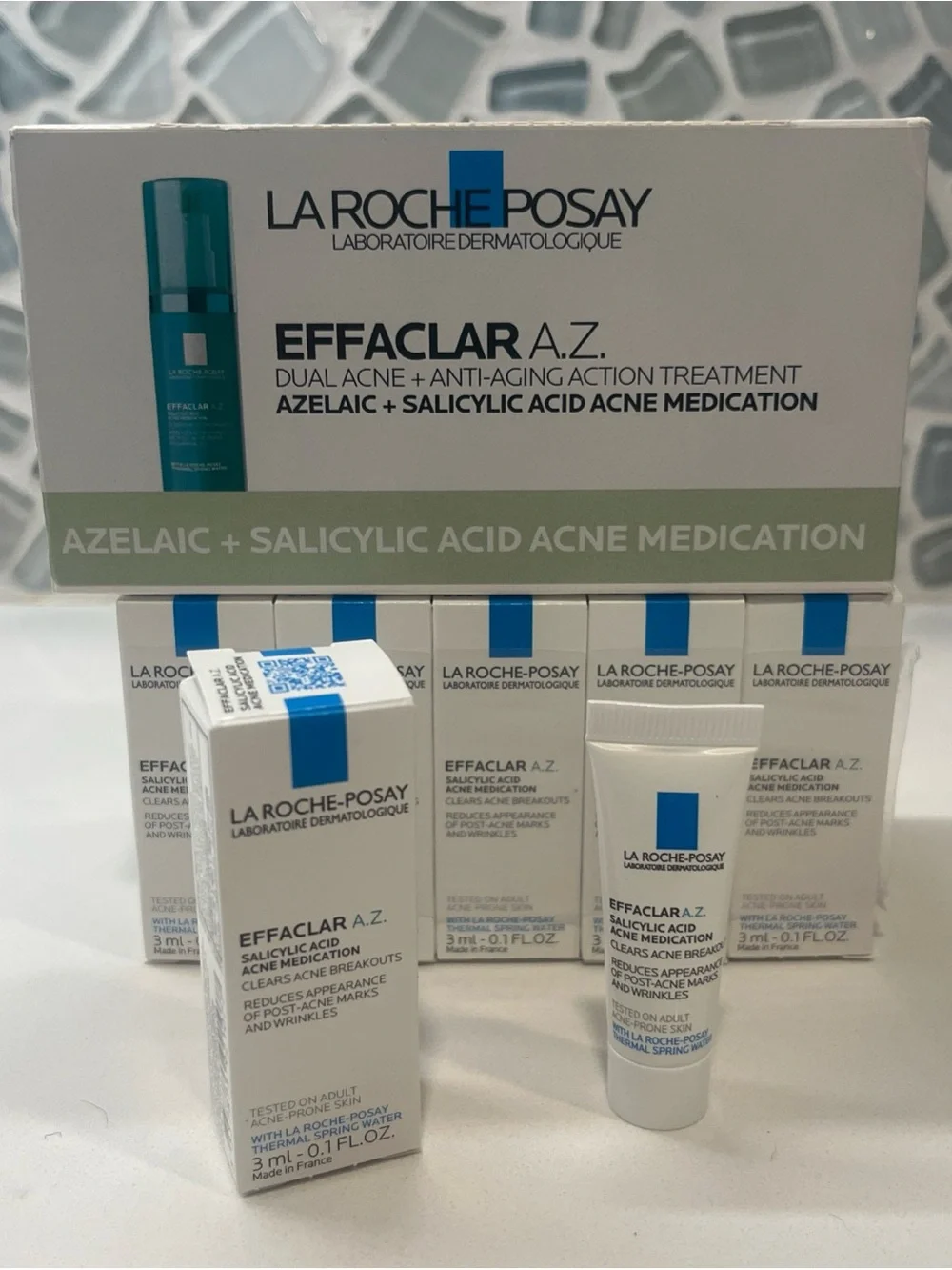 La Roche Posay Effaclar A.Z. Salicylic Acid Travel Size Tubes 15 x 3ml